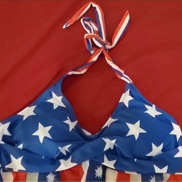Patriotic Red White & Blue Tankini - Picture 3 of 6